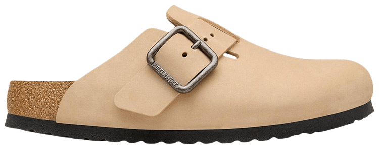 Birkenstock Boston Wire Buckle Nubuck Sandcastle