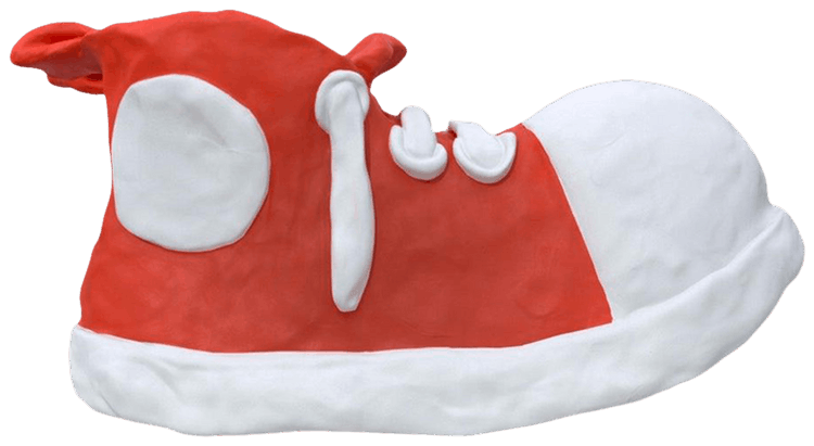 Bravest Studios Clay Shoe Red White