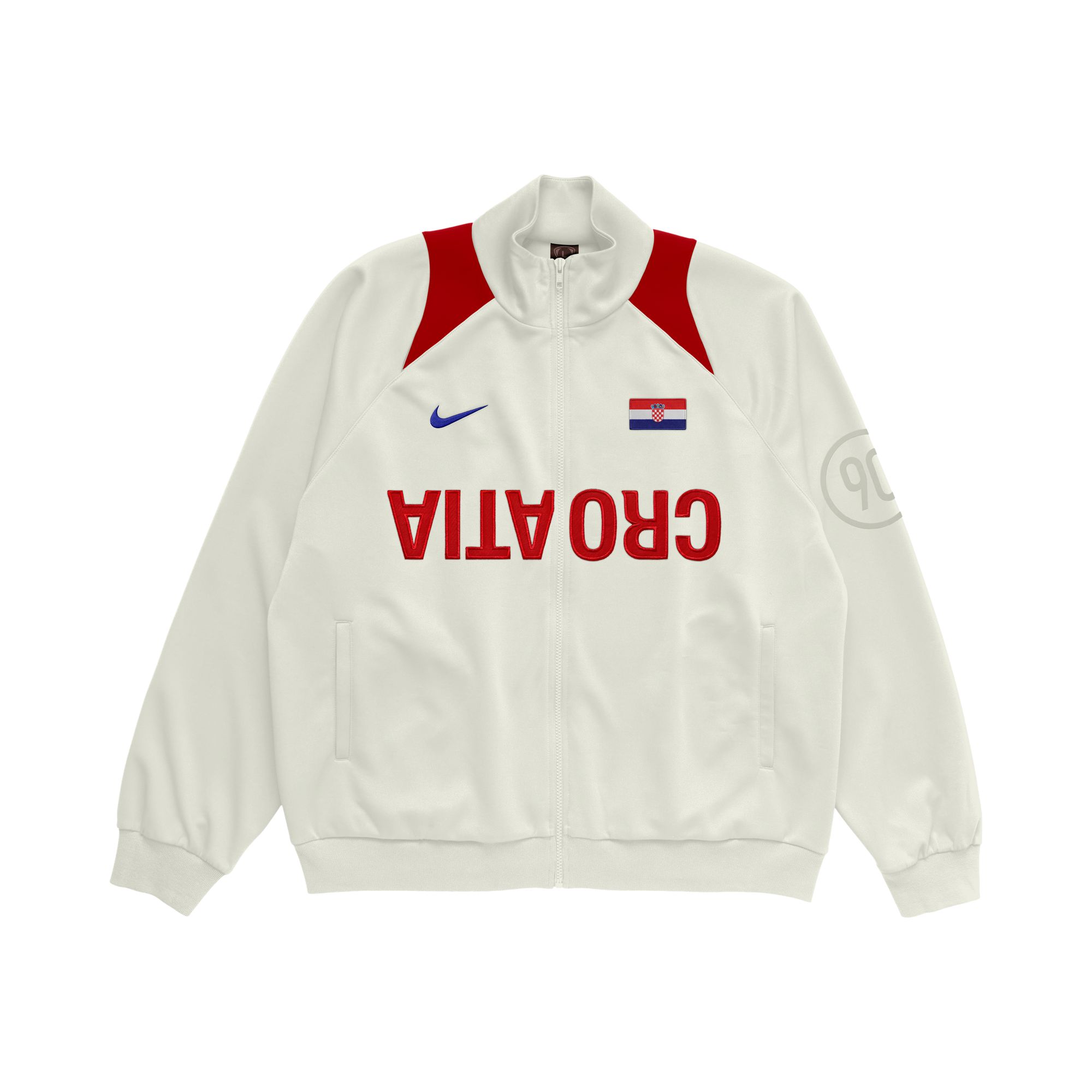 Pre-owned Cactus Jack By Travis Scott X Nike Croatia Total 90 Anthem Jacket 'white' | Men's Size M