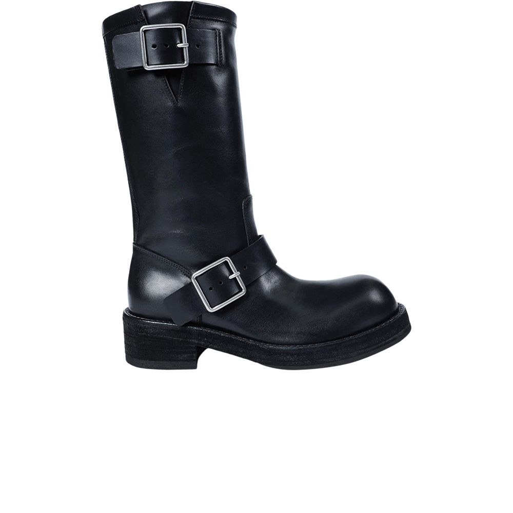 Pre-owned Ann Demeulemeester Wmns Sarith Engineer Biker Boots With Buckles 'black' | Women's Size 41