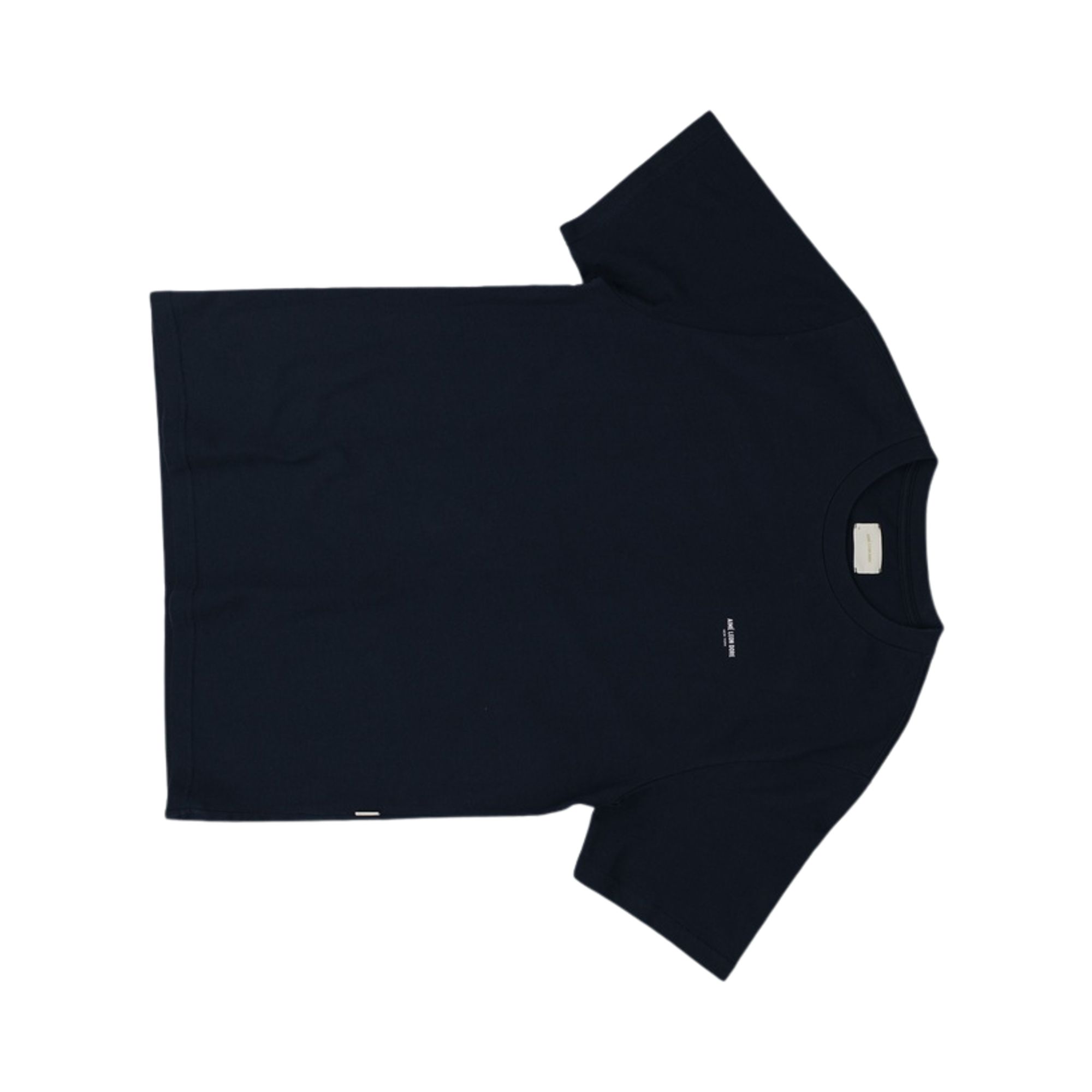 Pre-owned Aimé Leon Dore Short-sleeve Micro Din Logo Tee 'navy Blazer' | Blue | Men's Size M