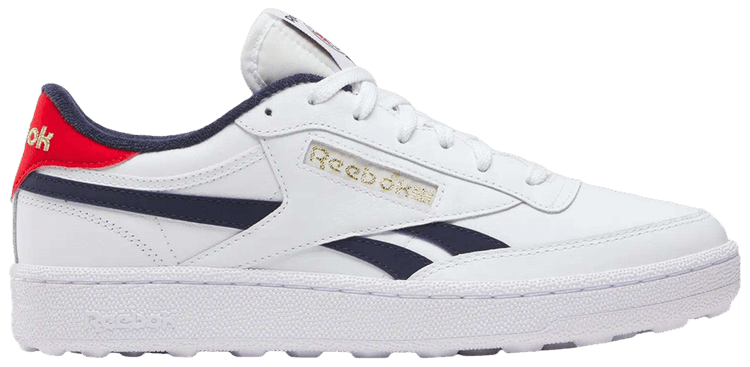 Reebok Club C Revenge Golf White Navy Red