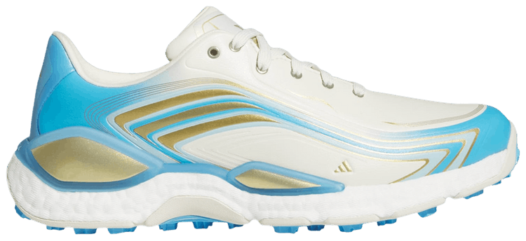 adidas Codechaos Messi Spikeless Golf Ivory Gold Metallic Semi Blue Burst