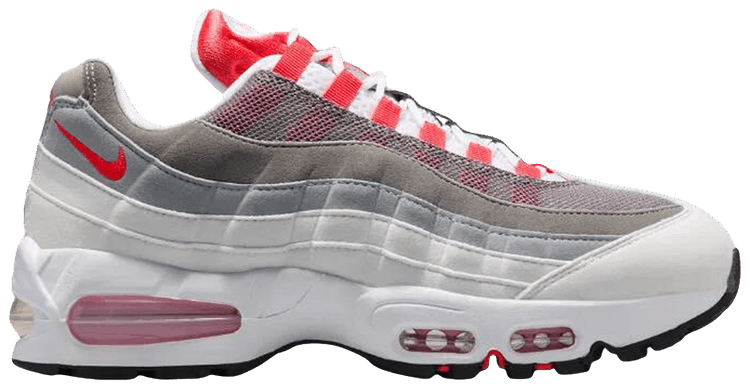 Nike Wmns Air Max 95 Big Bubble   White Light Crimson