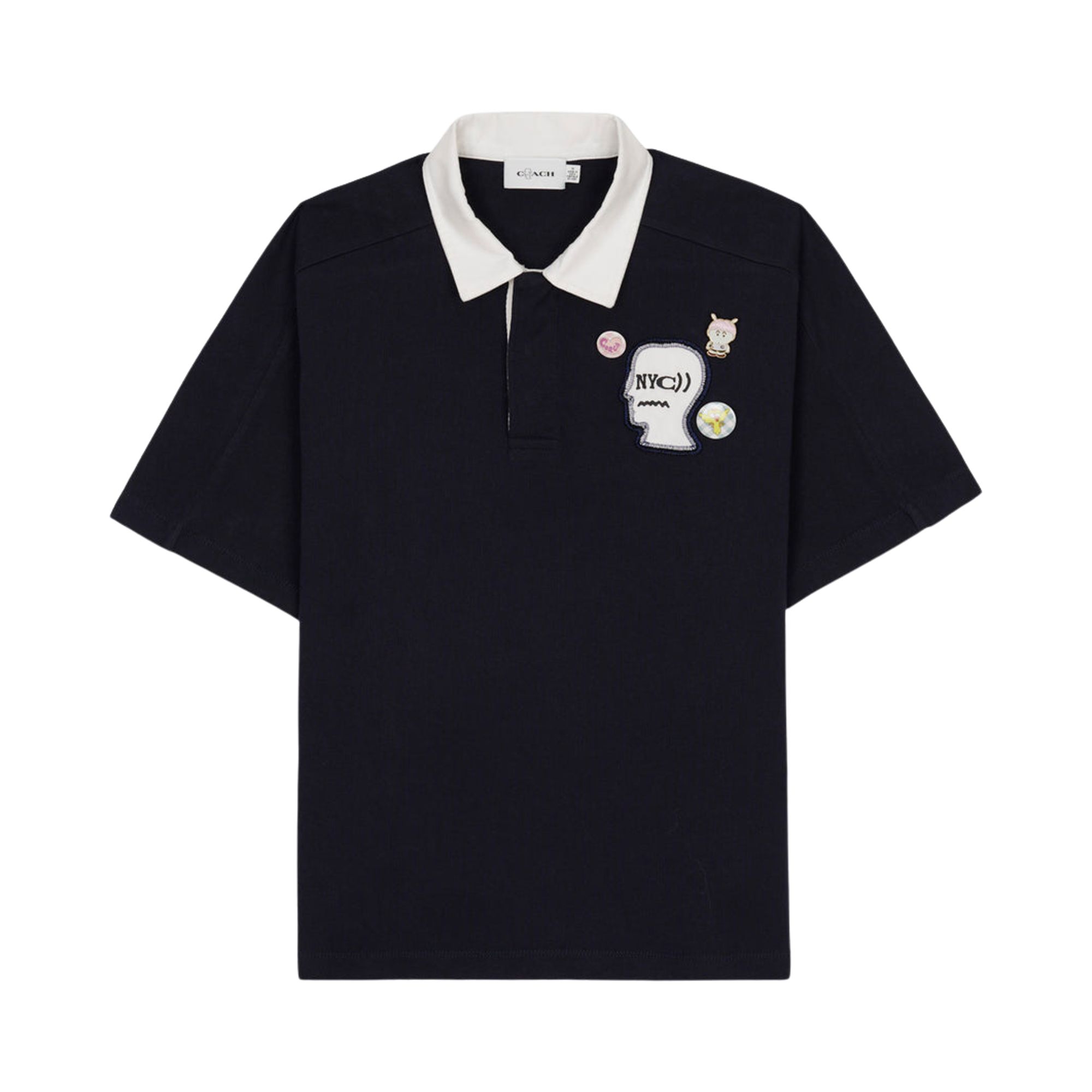 Pre-owned Brain Dead X Coach Rugby Polo 'navy' | Blue | Men's Size S