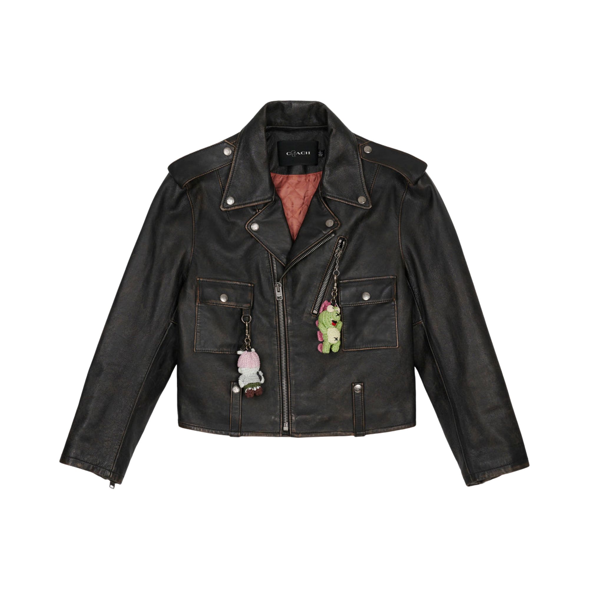 Pre-owned Brain Dead X Coach Leather Biker Jacket 'black' | Men's Size M