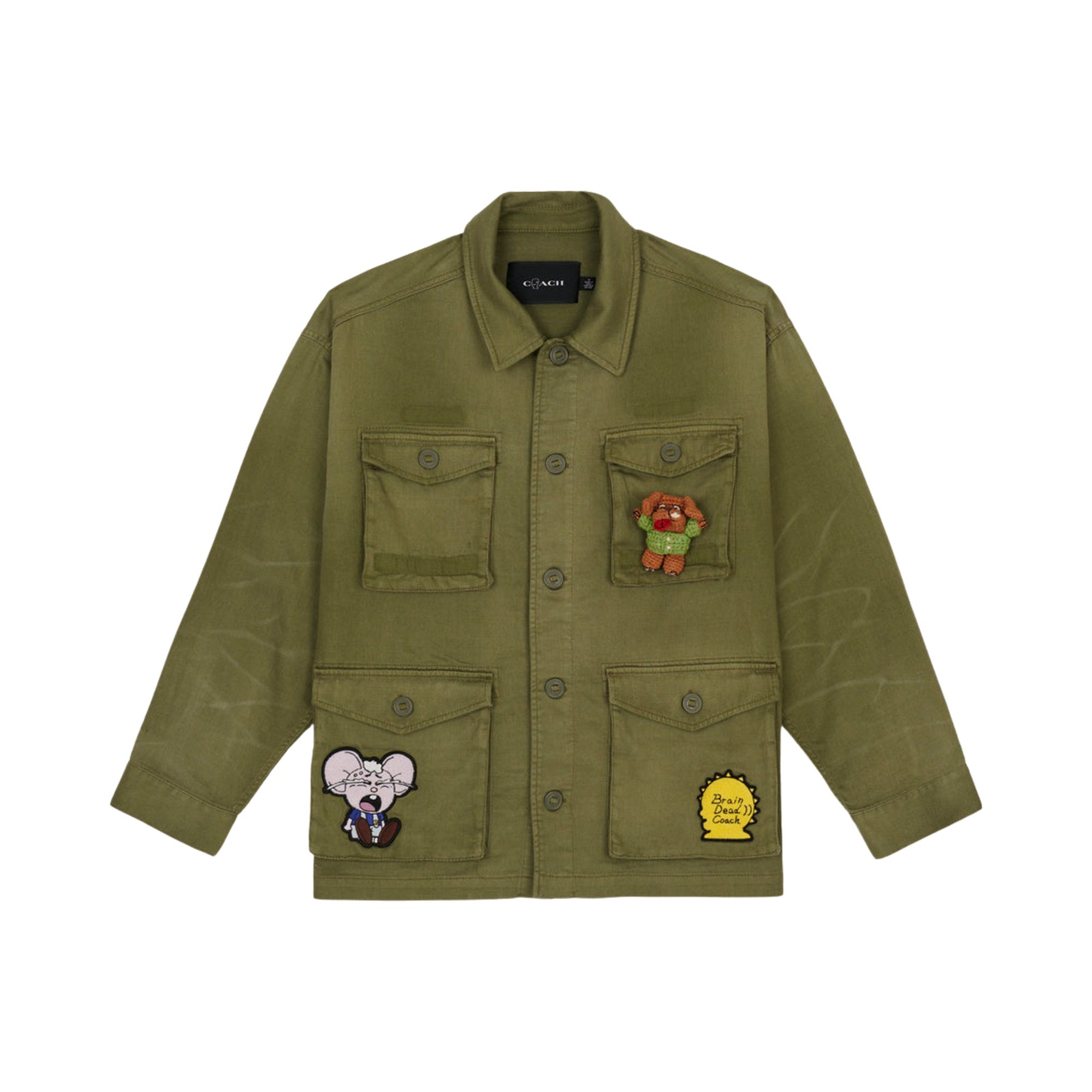 Pre-owned Brain Dead X Coach Surplus Jacket 'green' | Men's Size Xl