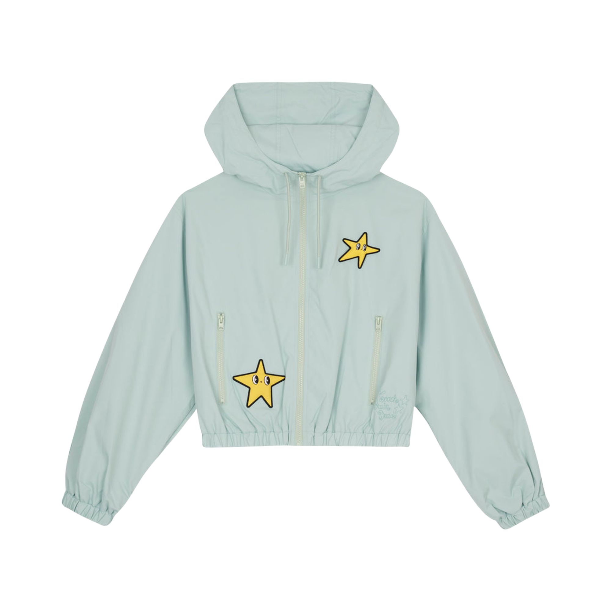 Pre-owned Brain Dead X Coach Cropped Star Windbreaker 'light Green' | Women's Size Xs