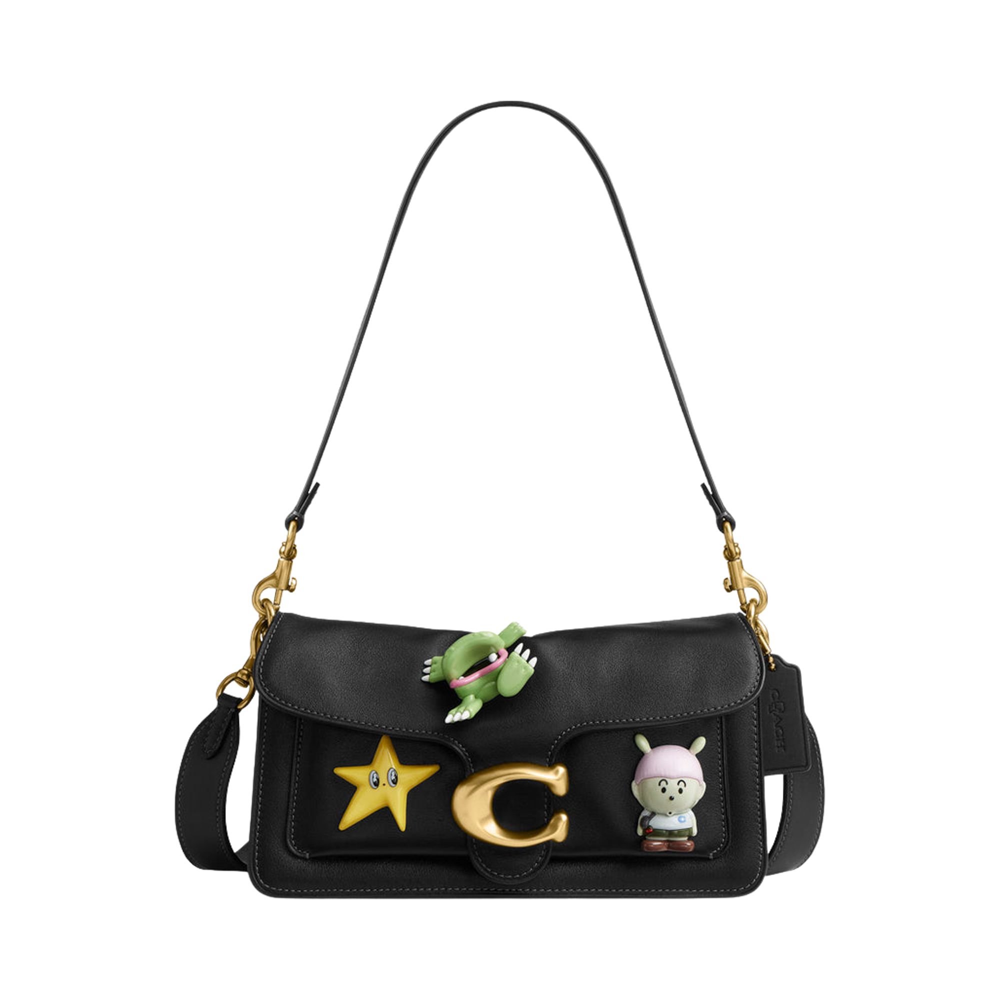 Pre-owned Brain Dead X Coach Soft Tabby Shoulder Bag 26 With Vinyl Charms 'black' | Women's Size Onesize