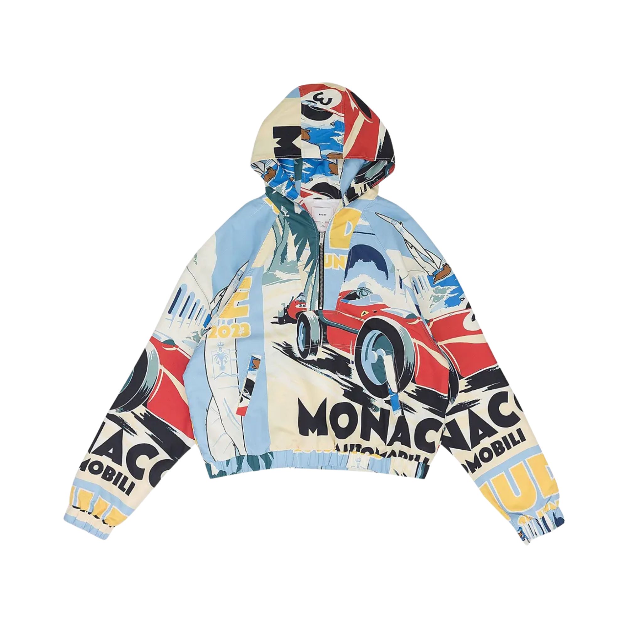 Pre-owned Rhude Monaco Sport Quarter Zip Jacket 'multicolor' | Multi-color | Men's Size Xl