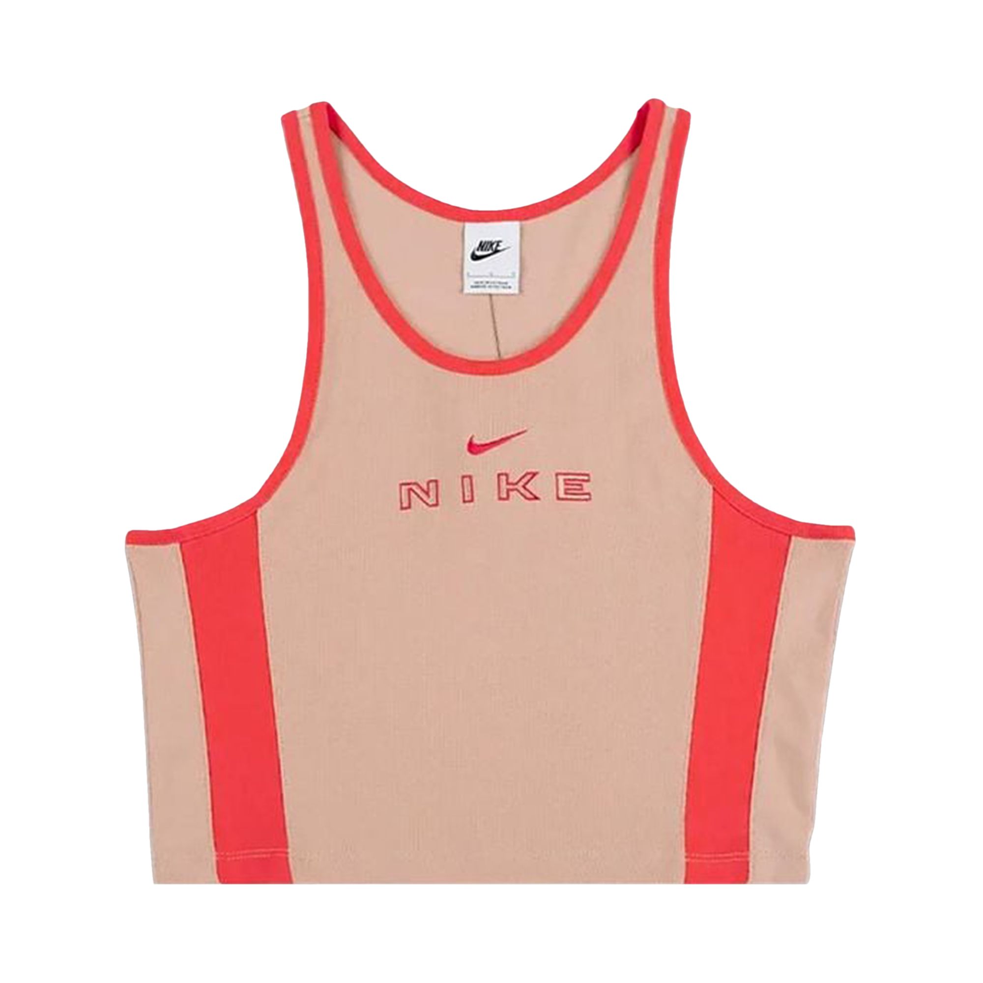 Pre-owned Nike Nsw Tight Graphic Tank Top 'linen/light Crimson' | Pink | Women's Size S