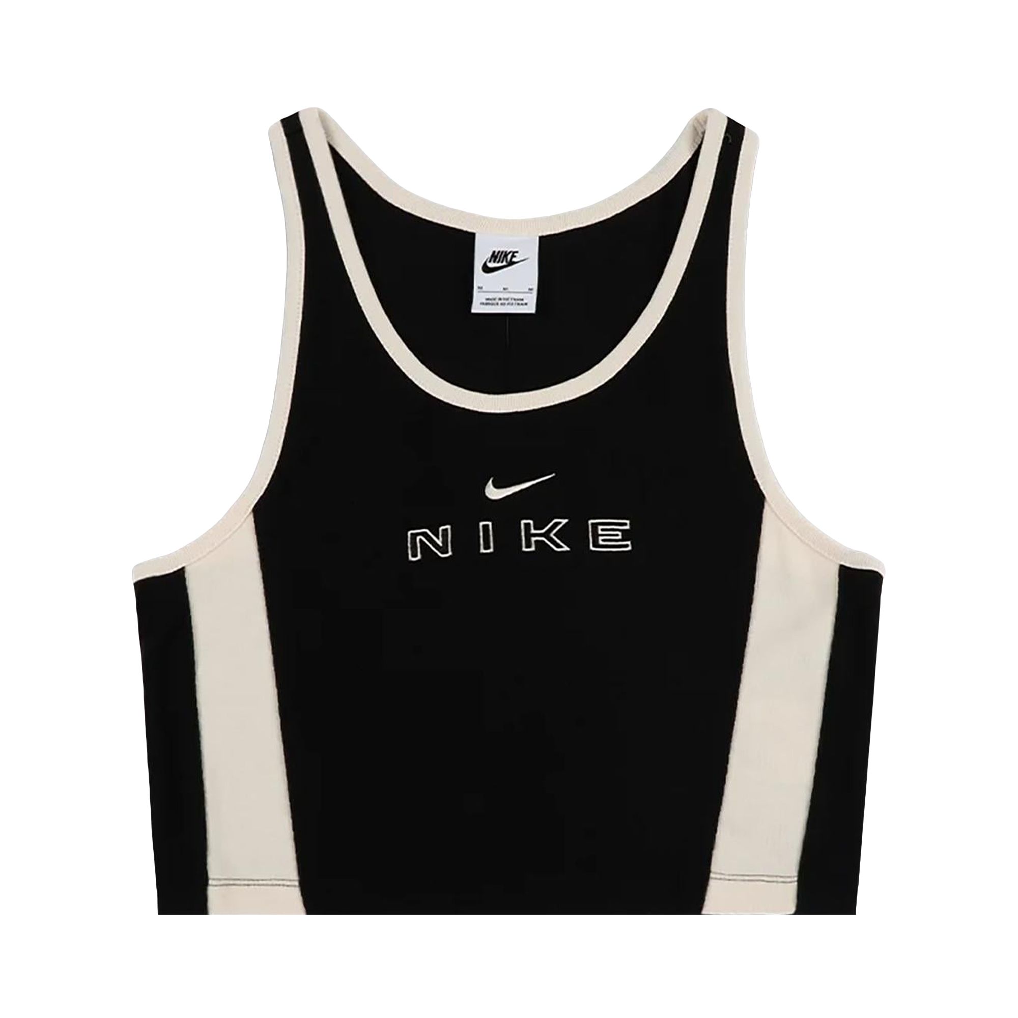 Pre-owned Nike Nsw Tight Graphic Tank Top 'black/chalk' | Women's Size S