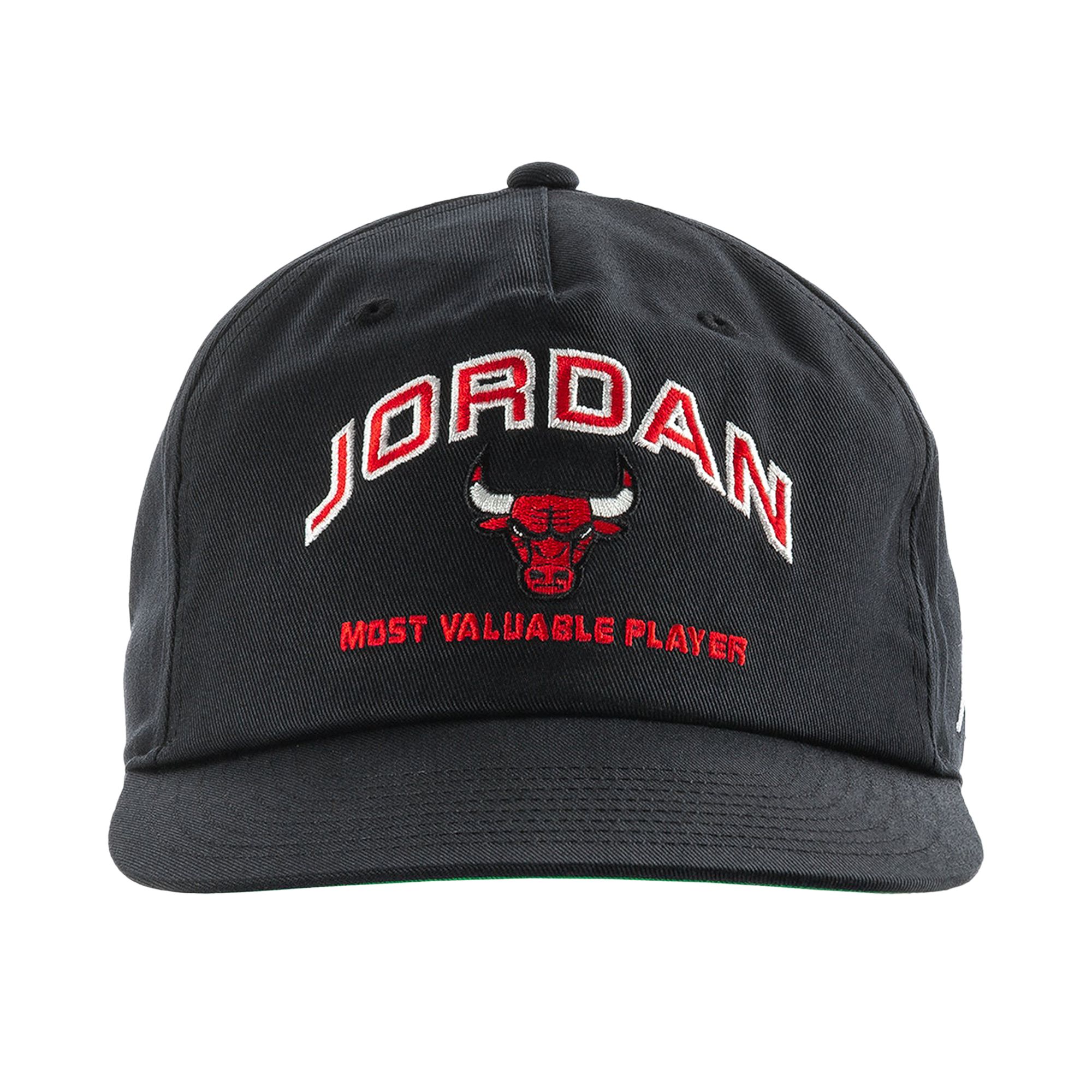 Pre-owned Air Jordan Pro Unstructured Flat Bill Hat 'black/kelly Green/white' | Men's Size Onesize
