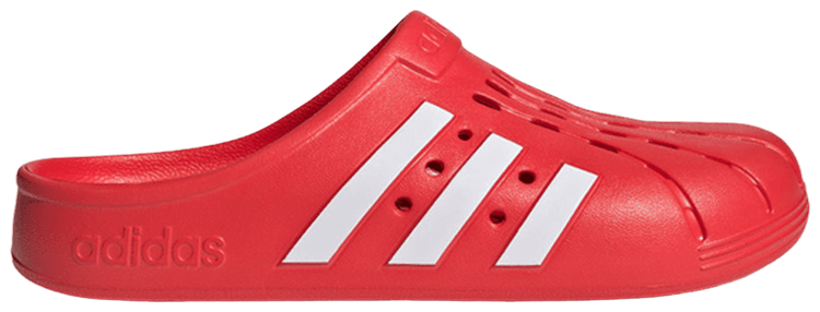 adidas Adilette Clogs Vivid Red