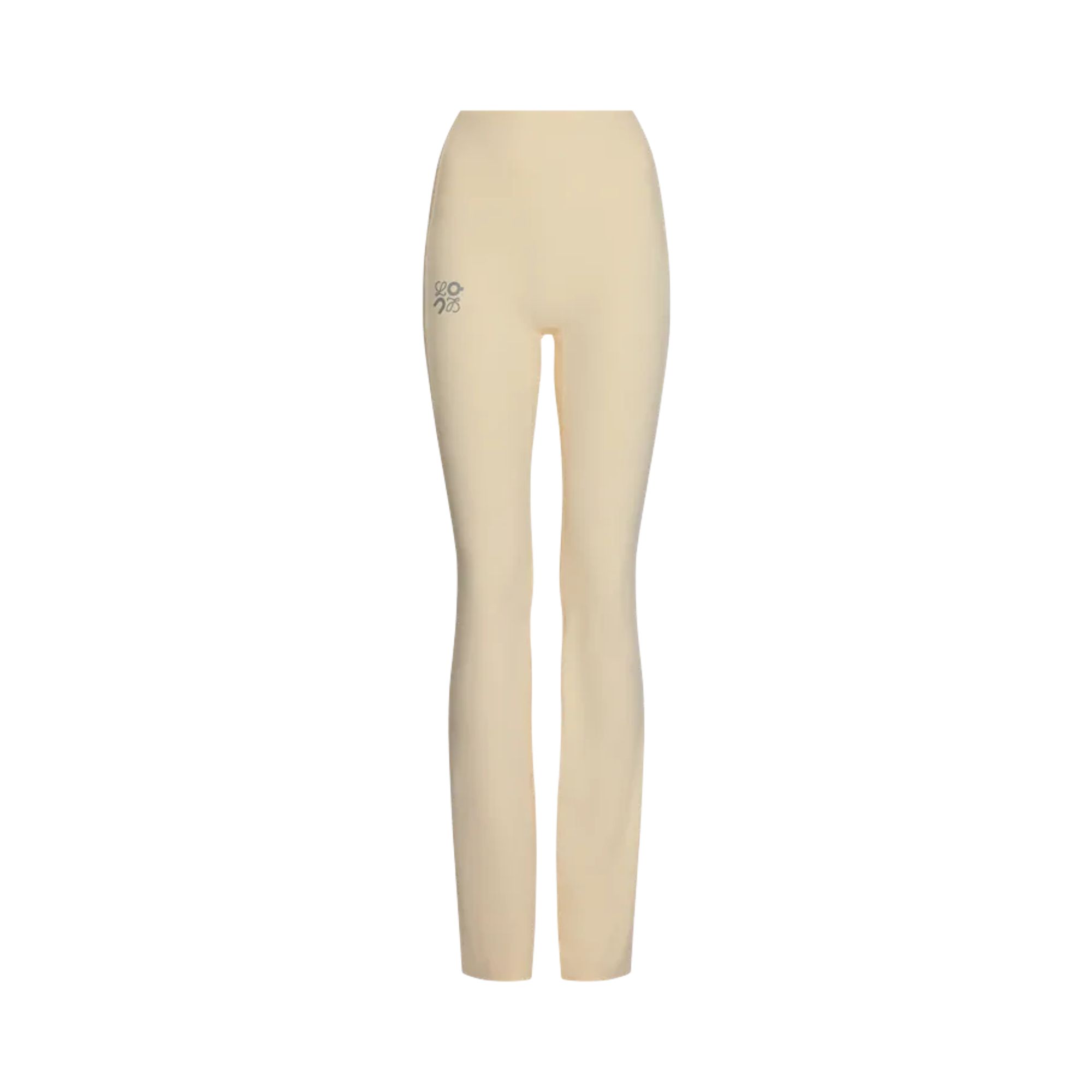 Pre-owned On X Loewe Soft Bootleg Pants 'ivory' | Cream | Women's Size M In White