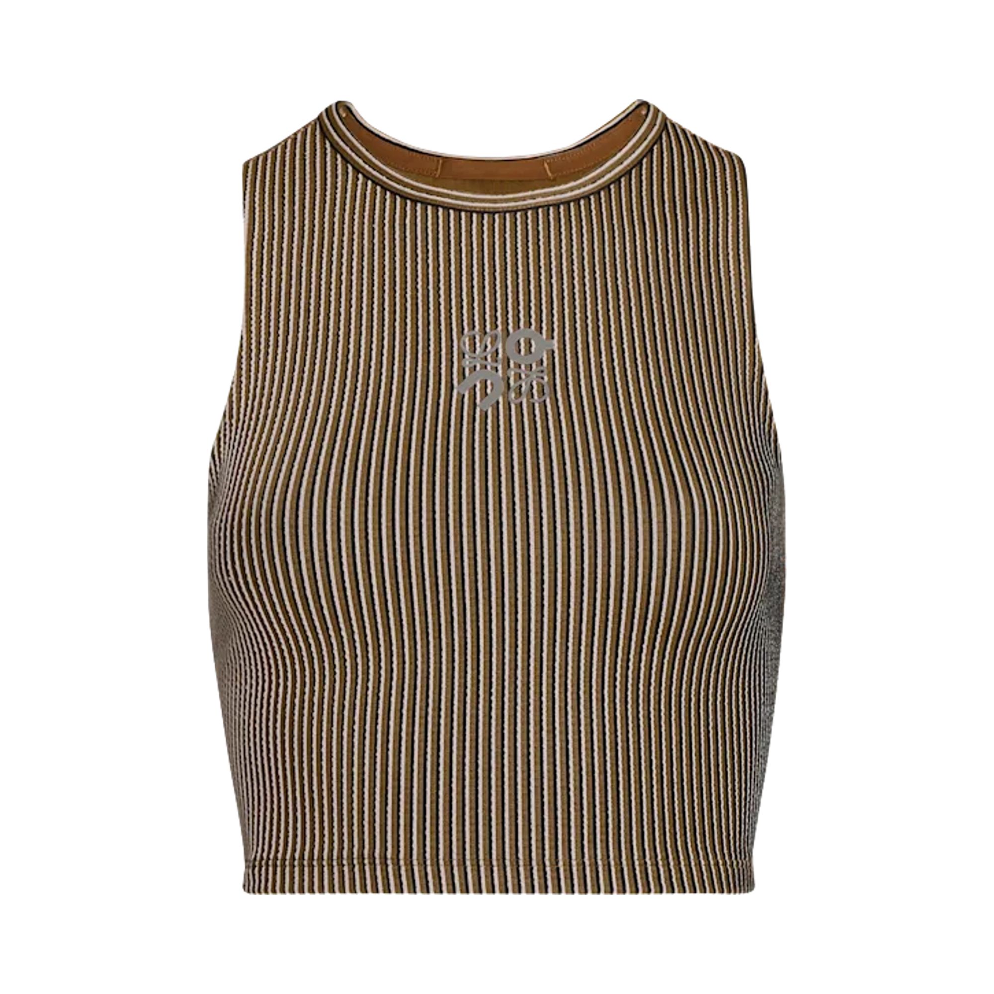 Pre-owned On X Loewe Ribbed Tank Top 'brown /pink' | Women's Size Xxl