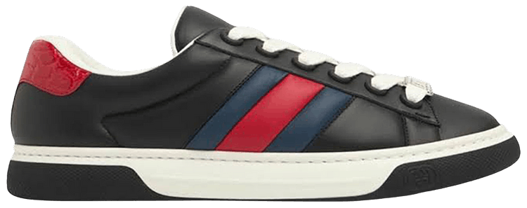 Gucci Ace Web Strap Black Blue Red