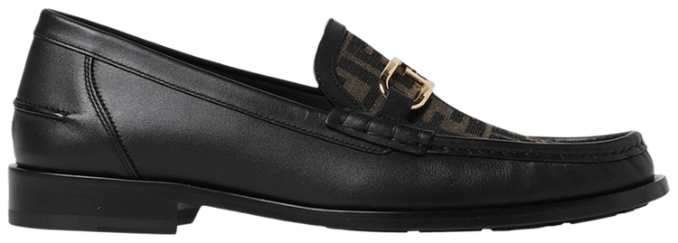 Fendi Lock Loafer Black