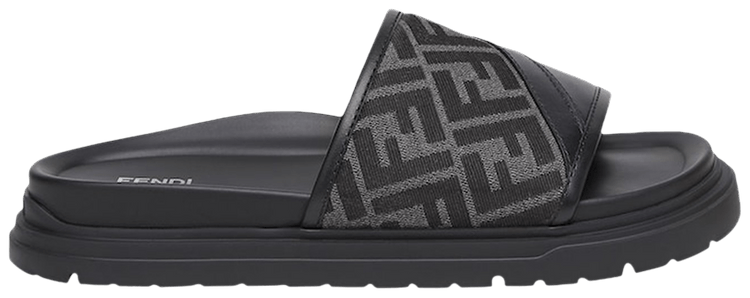 Fendi Diagonal Slide Black