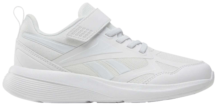 Reebok Rush Runner 60 Elastic Lace Top Strap Little Kid Triple White
