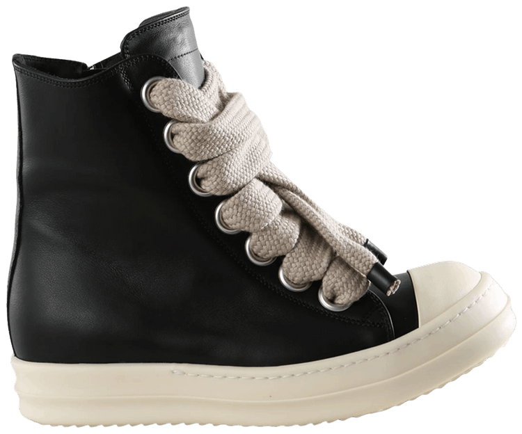 Rick Owens Wmns Jumbolace Sneaker Black Milk