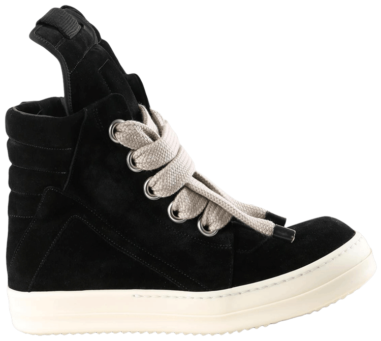 Buy Rick Owens Jumbolace Geobasket 'Black Milk' - RU02F4898 LVSW2