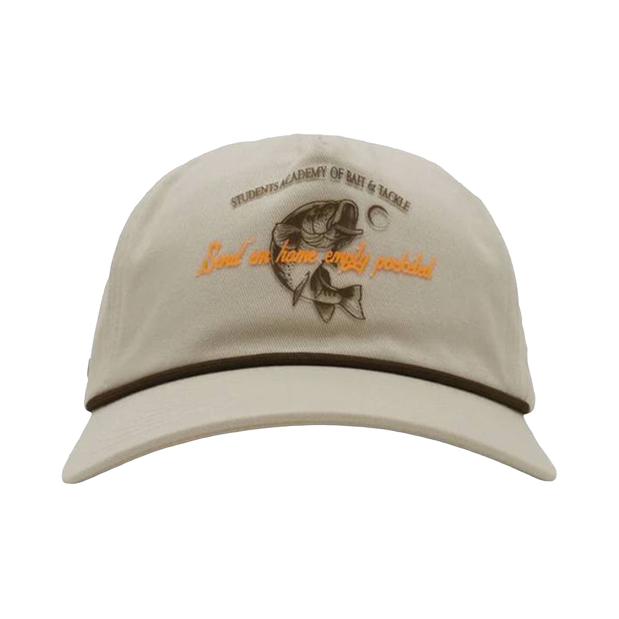 Pre-owned Students Bait & Tackle Snapback Hat 'sand' | Tan | Men's Size Onesize In Brown