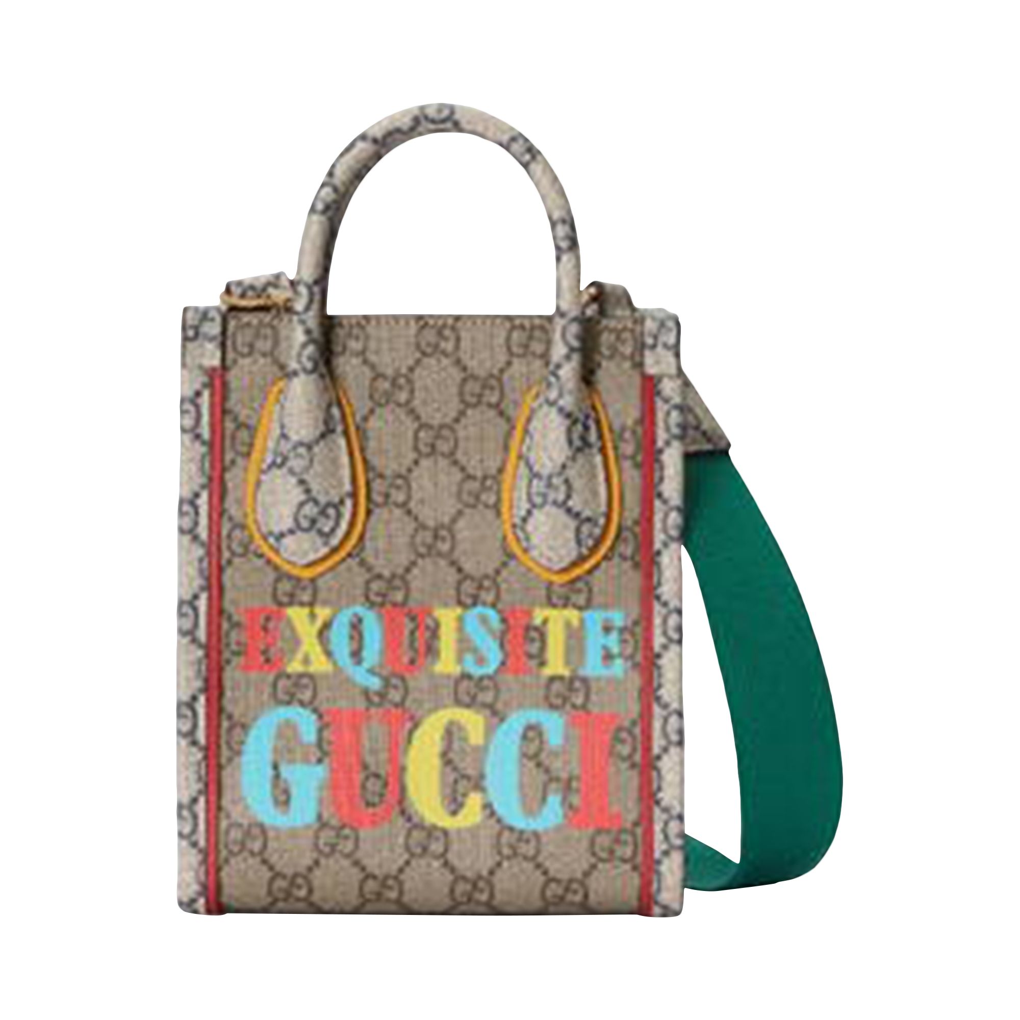 Pre-owned Gucci Exquisite Mini Tote Bag 'beige/ebony' | Tan | Women's Size Onesize