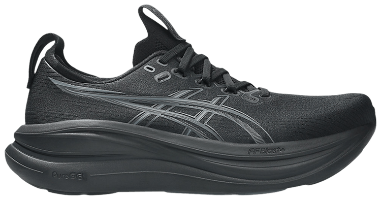 ASICS GEL Nimbus 28 2E Wide Black Graphite Grey