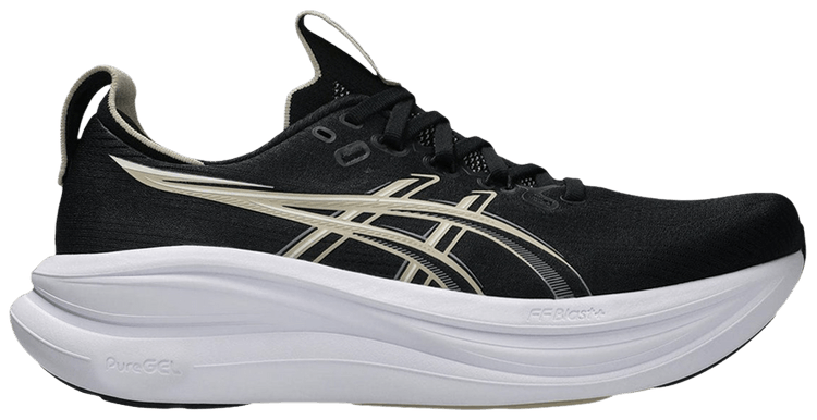 ASICS GEL Nimbus 28 4E Extra Wide Black Feather Grey