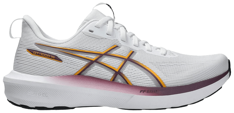 ASICS Wmns GT 1000 14 White Yamabuki