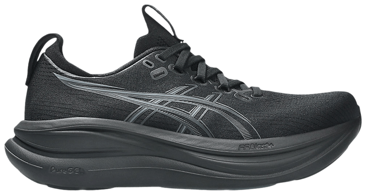 ASICS Wmns GEL Nimbus 28 D Wide Black Graphite Grey