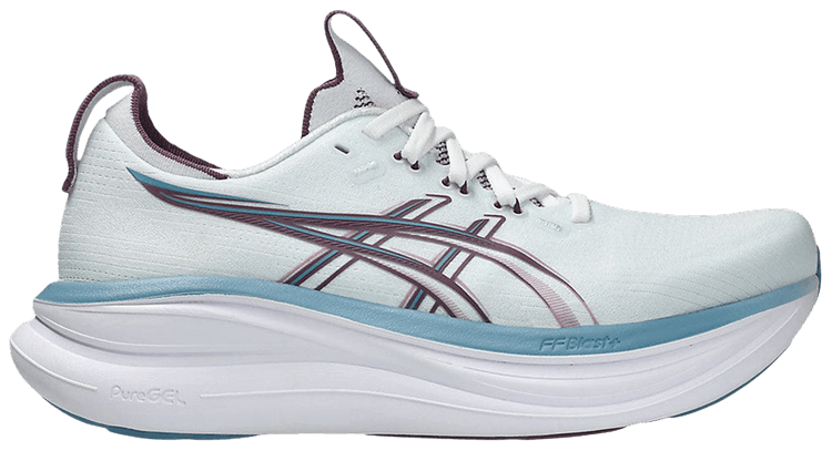 ASICS Wmns GEL Nimbus 28 D Wide Arctic Blue Velvet Purple