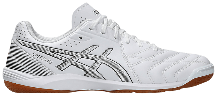 ASICS Calcetto 9 2E Wide White Gunmetal