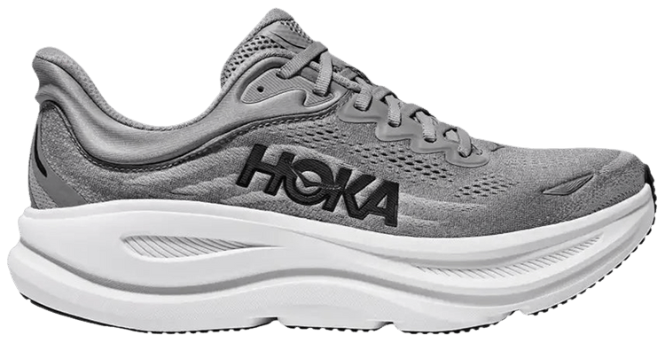 HOKA Bondi 9 2E Wide Galactic Grey Stellar Grey