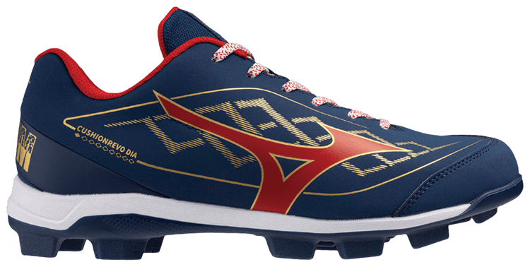 Mizuno Cushionrevo Dia Wide Navy Red Gold