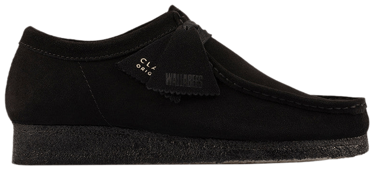 Clarks Originals Wmns Wallabee Black Suede
