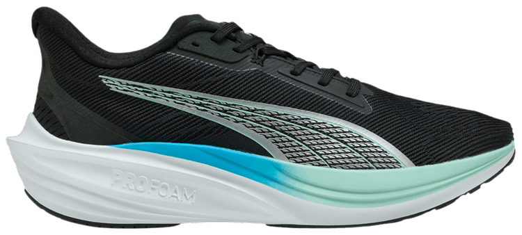 Puma Darter Pro Black Silver Mint Melt Speed Blue