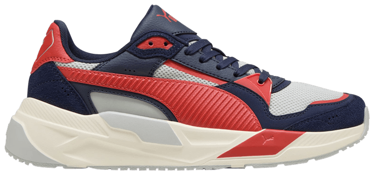 Puma Trinity 2 Light Gray Red Fire Navy