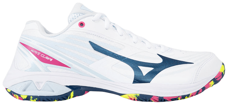 Mizuno Wave Claw 4 Wide White Blue Multi
