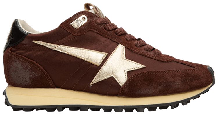 Wmns Golden Goose Running Marathon Brown Platinum