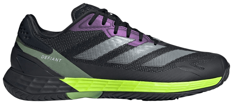 adidas Defiant Speed 2 Core Black Iron Metallic Lucid Lemon