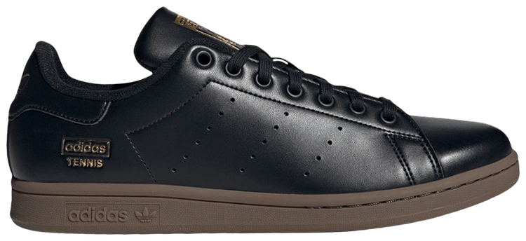 adidas Stan Smith Core Black Gold Metallic Gum