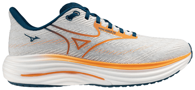 Mizuno Wave Rider 29 Super Wide White Orange