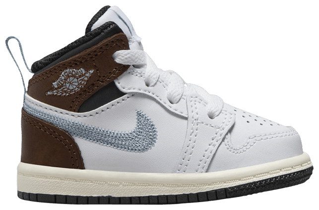 Air Jordan 1 Mid TD White Black Sail Blue Grey