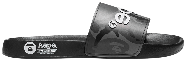 AAPE Logo Slide Black Camo
