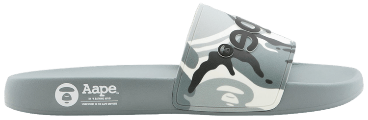 AAPE Logo Slide White Camo