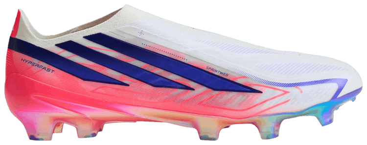 adidas F50 Hyperfast Elite Laceless FG Cloud White Solar Purple