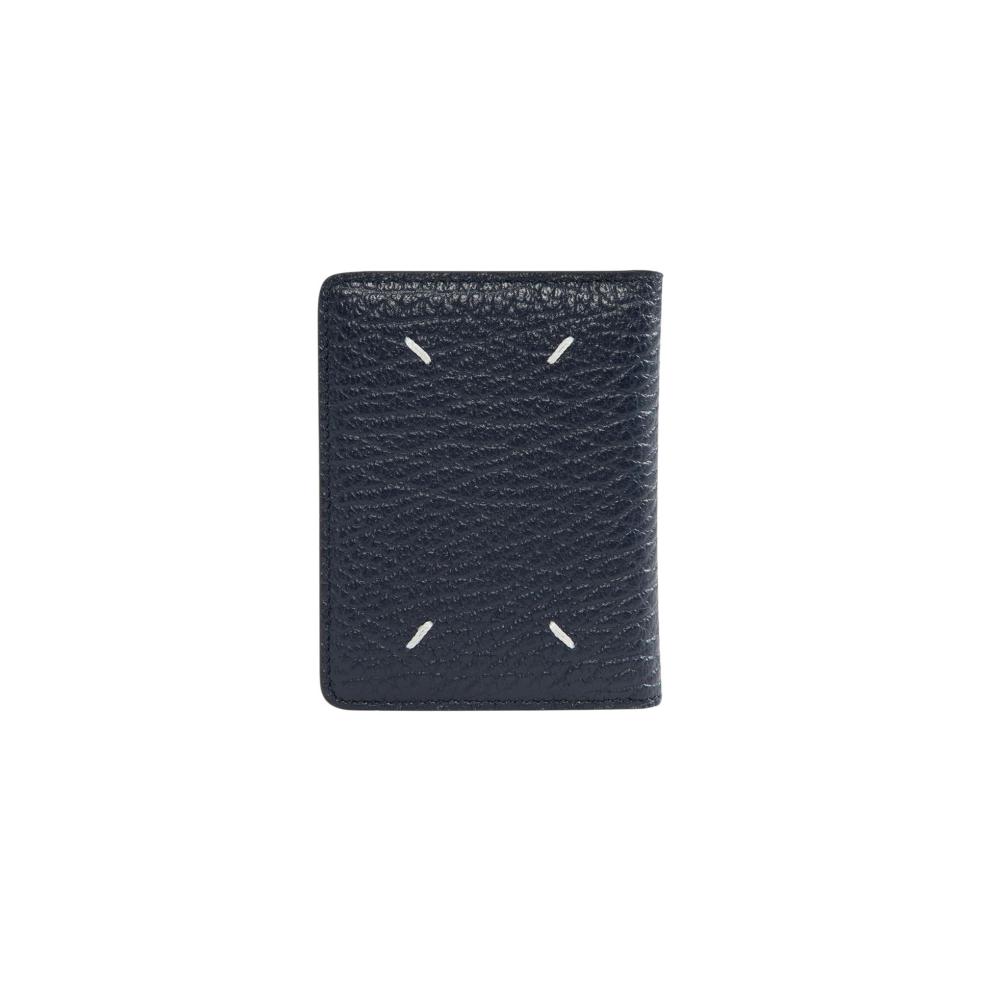 Pre-owned Maison Margiela Card Holder Clip 2 Keyring 'navy/grey' | Blue | Men's Size Onesize