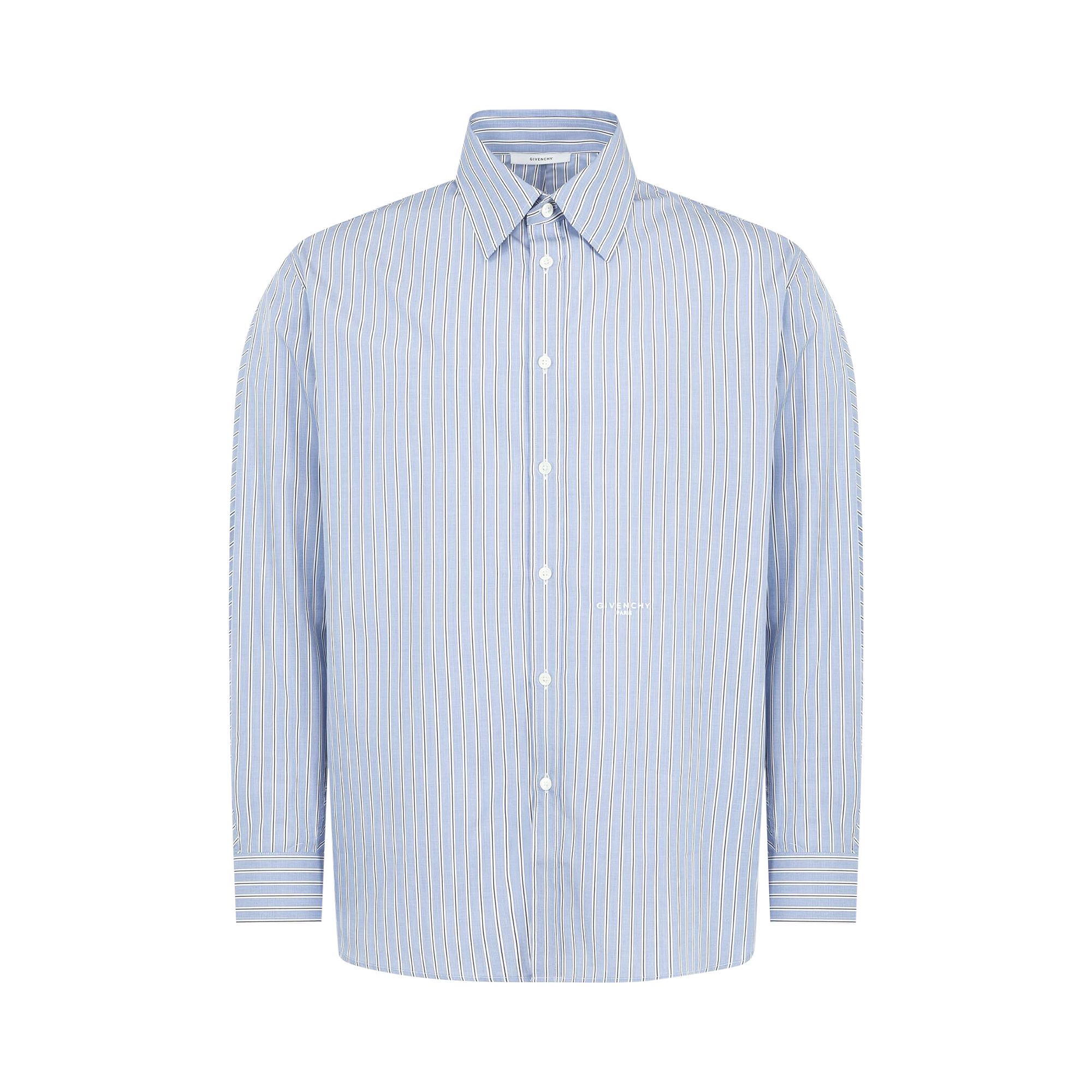 Pre-owned Givenchy Couture Seam Overshirt 'white/navy' | Men's Size 39